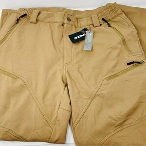 New TSLA Men's Tan Fleece Lined Winter Cargo Pants